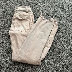 Chic Tan Cropped Jeans for Women